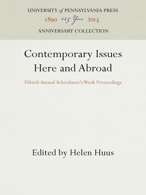 cover image of Contemporary Issues Here and Abroad